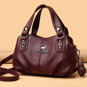 Premium 3-Layer Women’s Handbag (Maroon)