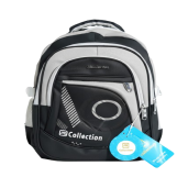  Unisex Waterproof School Backpack – Lightweight (Black)