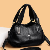 Premium 3-Layer Women’s Handbag (Black)