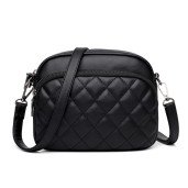 3 Zipper Crossbody CAR-7 for Women | Elegant Bag (Black)