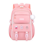 Kids Backpack Children School Bags for Girls Orthopedic Waterproof Primary Schoolbag Book Bag (pink)