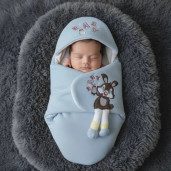 WarmNest Sky Blue Colour Baby Blanket 