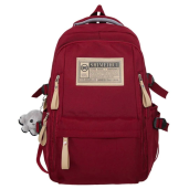 Aesthetic Large Capacity Cute Backpack (RED)