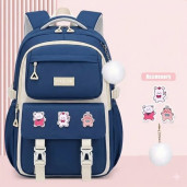 Kids Backpack Children School Bags for Girls Orthopedic Waterproof Primary Schoolbag Book Bag (blue)