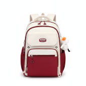 Middle School, High School, and College Students' Schoolbags Stain-Resistant Backpacks (Red)